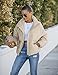 MEROKEETY Womens Long Sleeve Puffer Jacket 2025 Winter Loose Cropped quilted jackets Coats Warm with Pockets, LightKhaki, Small