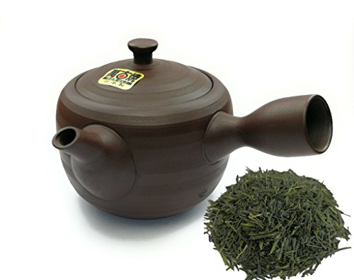 Miniatura 2 de Kyusu - Tetera Japonesa De Cerámica Kyusu De 270 Ml Con Asa Lateral Y Colador De Té De Acero Inoxidable Integrado, Tetera Con Una Sola Mano Para Preparar Té Verde, Color Marrón