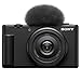 Sony ZV-1F Vlogging Camera, Black Bundle with ACCVC1 Vlogger Accessory Kit, Shotgun Mic, Tripod, Shoulder Bag, Extra Battery, Charger, Screen Protector, Cleaning
