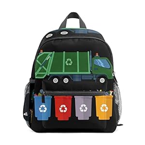 FCZ Kids School Bag Girls Boys Preschool Toddler Backpack for Boy Girl Lightweight Shoulder Book Bag for Kids Perfect Back Pack for Toddler to Kindergarten Garbage Truck Trash FCZ Kids School Bag Girls Boys Preschool Toddler Backpack for Boy Girl Lightweight Shoulder Book Bag for Kids Perfect Back Pack for Toddler to Kindergarten Garbage Truck Trash