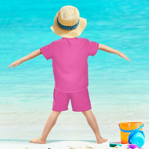 Image of 3T Toddler Boy Shorts Set Black Hawaiian Button Down Shirts Summer Outfits for Little Boy
