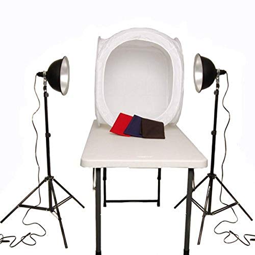 CowboyStudio Photography Table Top Photo Studio Reflector Lighting Tent Kit - 1 Tent, Light Kit