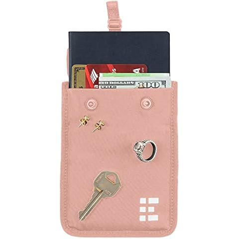 Zero Grid Hidden Bra Wallet - Travel Pouch & Secret Pocket for Passport, Money & Valuables - Undercover Bra Stash Fits All Bra Sizes Cover