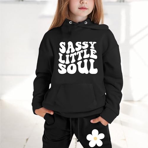 Ensemble sweat à capuche résistant pour enfants actifs vêtement décontracté noir