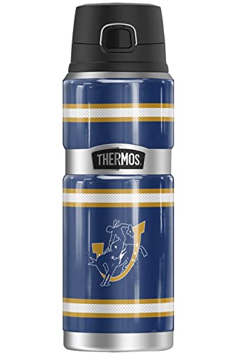 Southern Arkansas University UFFICIAL Jersey Stripes THERMOS Stainless KING Borraccia in acciaio inox, isolata sottovuoto e doppia parete, 680,4 g