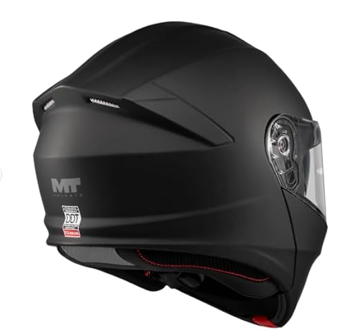 Miniatura 4 de Mt Helmet Casco Abatible Genesis Talla M 57 58 Negro Mate Con Homologacion 22.06