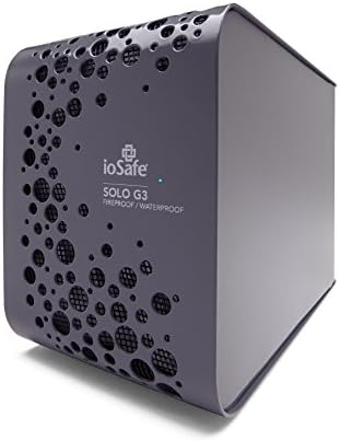 ioSafe Solo G3 3TB Fireproof & Waterproof External Hard Drive, Pewter Gray (SK3TB)