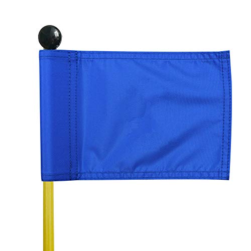 KOFULL Golf Flag Golf Flagsticks Mini,Golf Flags Hole Pole Cup Set Practice Golf Pin Flags Putting Green Flag for Driving Range Backyard Garden Portable 2-Section Design