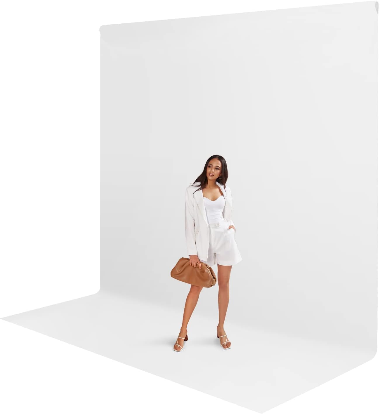 LS LIMO STUDIO LIMOSTUDIO 10 x 10 ft. White Photography Backdrop Background Screen for Photo Video Studio Photography, White Background for Photography, White Screen Backdrop, AGG3050