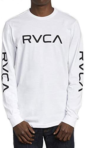 RVCA Mens Big RVCA Long Sleeve Crew Neck T-Shirt