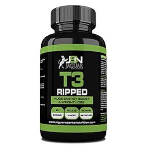 jaguar sports nutrition JSN T3 Ripped Extreme Fat Burner (60 CAPS) ECA