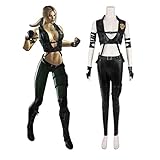 Mortal Kombat X Jade Kitana Cosplay MK 11 Sonya Blade Costume Outfits (Sonya Blade, M)