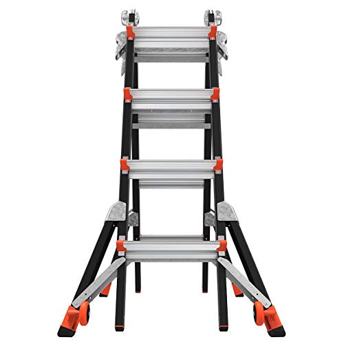 Little Giant Ladders, Dark Horse, M17, 9-15 foot, Multi-Position Ladder, Fiberglass, Type 1A, 300 lbs weight rating, (15147-001)