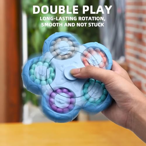 Image of Rotating Magic Bean Decompression Rotating Small Beads Magic Cube Toys for Kids Puzzle Educational Toys for Kids (Random Color) (Magic Bean Game 3)