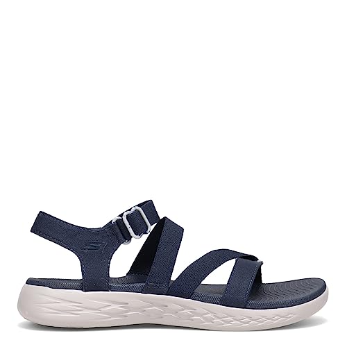 Skechers Skechers Performance Women's ON-THE-GO 600 STRETCH FIT SANDAL, Navy, 11