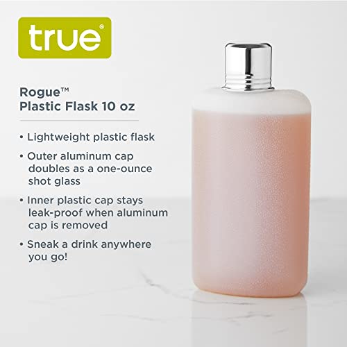 image for True Rogue Plastic Flask for Liquor - Hidden & Discreet 10oz White Pla