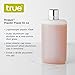 True Rogue Plastic Flask for Liquor - Hidden & Discreet 10oz White Plastic Flask with 1oz Aluminum Shot Glass Cap for Travel & Cruise Liquor Beverages - Set of 1