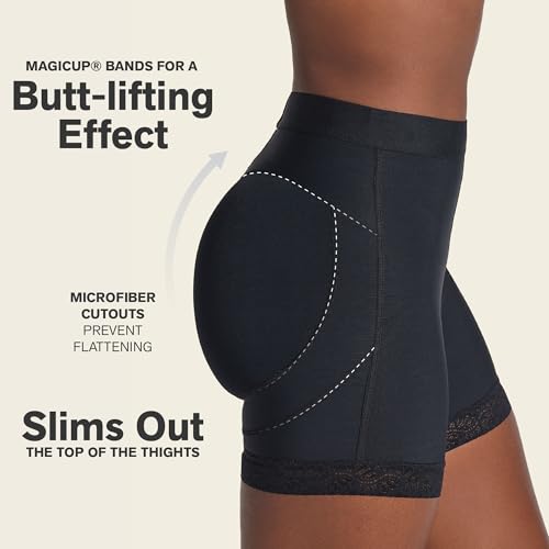 Image of Leonisa Lift Sculpt Shapewear Shorts for Women, Mid-Rise Shaper Shorts with Tummy Control and Butt Lifter Support