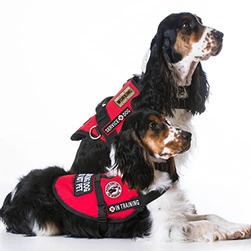 16 Pieces Service Dog Patch Do Not Pet Patch Ask To Pet Patch Removable Service Dog Vest Patches Embroidery Tactical Patches With Hook And Loop American Flag Dog Patches For Dog Harness Vest Collar #TOP5