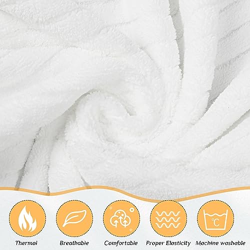 Tigeen 2 Pcs Women's Towel Wrap Lightweight Spa Robe Stripes with Adjustable Closure, Elastic Top Soft Bathrobe Spa Wrap3