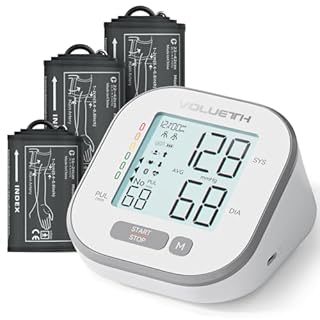 Pediatric Blood Pressure Cuff, Blood Pressure Machine for Home Use - 3 Size Cuffs, Small 4"-8", Medium 6"-10" and Large 7"-17", Perfect for Family Health Monitoring