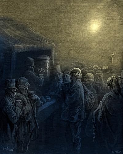 Tableaux imprimer affiche toile Les quais de Gustave Doré 60x90cm