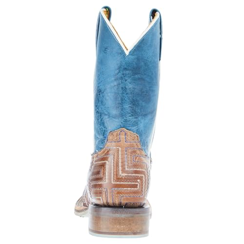 Tin Haul Little Kids Maze Bull Rider Sole Blue 8 In Top Boot3