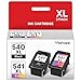 PG540XL CL541XL Multipack Druckerpatronen 540XL 541XL PG540 CL541 Patronen Ersatz Kompatibel für Canon Pixma TS5150 TS5151 MG3550 MG3600 MG3650 MG3650s MG4200 MX475 MX530 (Schwarz und Farbe, 2 Pack)