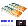 41ew1kob6ol - Professional Cornhole Boards - Solid Wood Cornhole Board Games Sets, Portable Bean Bag Toss Game for Tailgate, Outdoor, Backyard, Includes 8 Bean Bags and Carrying Bag