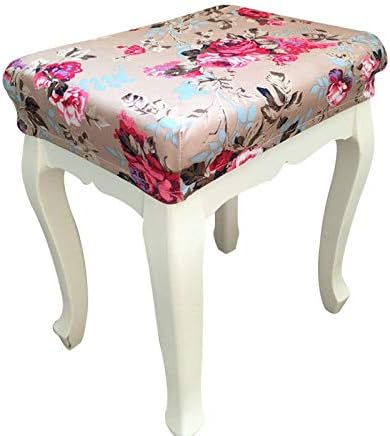 Flower Pattern Chair Covers - Pastoral Style Seat Protectors for Square Stool Covers - Dustproof and Washable(Style 11)