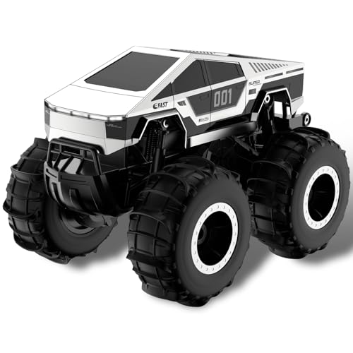 Miortior Remote Control Car, 1:16 Scale 2.4GHz High-Speed Amphibious Truck RC Car Toy, 4WD Waterproof Off-Road Pick-up Truck for All Terrain, Gift for Boys and Girls Aged 8-12