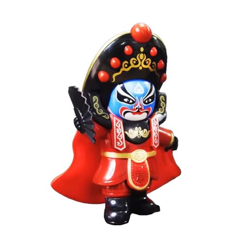 Nomfon Sichuan Opera Face Changing Doll Interactive Toys - Desktop Decoration - Palm Toys - Children's Gifts, Birthday Gifts - Suitable for All Age (Blue Lin Chong)
