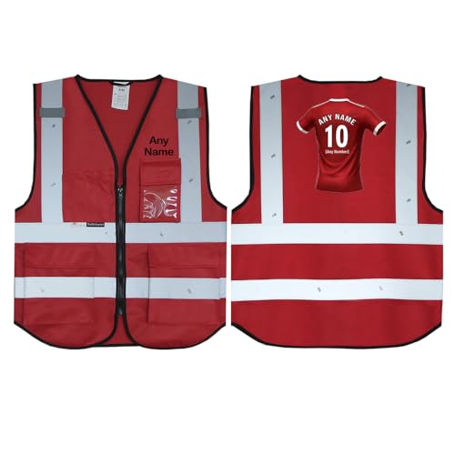 Gilet de sécurité haute visibilité avec bandes 3M et poche d'identité intégrée