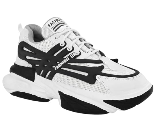 adiso Lightweight,Comfort,Summer,Trendy,Walking,Outdoor,Stylish,Training,Daily Use Sneakers for Men | White | Size-10 (B0D6RDLZ9W) Amazon Price History, Amazon Price Tracker