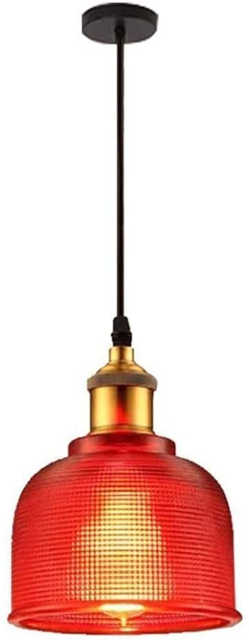Lámpara de vidrio de cristal Dealnt con diseño moderno y portalámparas industrial E27