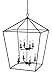 Trans Globe Imports 10265 ROB Eight Light Pendant 26.00 inches, Rubbed Oil Bronze