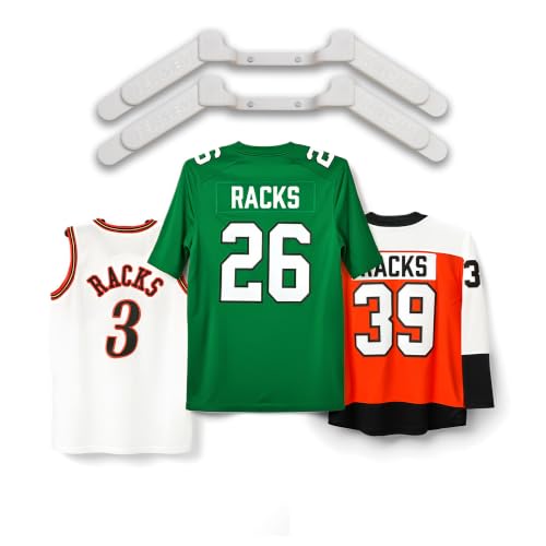 Jersey Racks Wall Mount Display | Damage-Free Adjustable Hanger for Jerseys