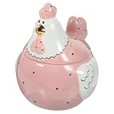 Pot en céramique en forme de poule – il peut servir à ranger des bijoux, des petits accessoires et divers objets dans la chambre, ou des en-cas, etc. pot à biscuits décoratif
