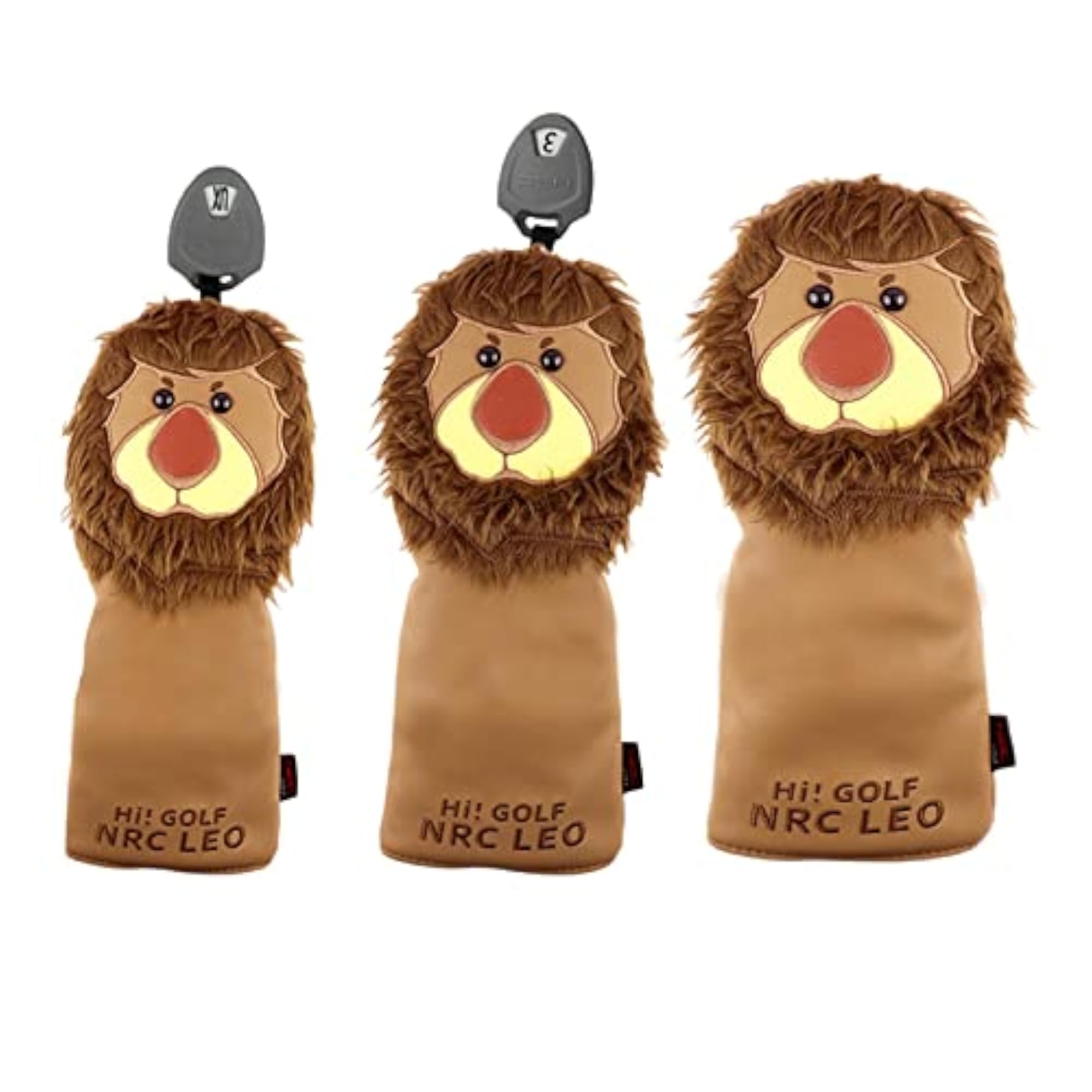 3-Piece Animal Golf Club Head Cover Set