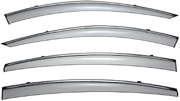 WellVisors Window Visors Compatible with Mazda 2014-2017 Mazda 6 with | With Chrome Trims, Wind Deflector Rain Guards, 3-847MZ009