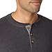 Hanes mens Beefy Long Sleeve Three-button Henley Shirt, Slate Heather, 3X-Large US