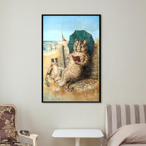 Louis Wain affiche chaton vilain une touche de poésie et d'art abstrait chez vous