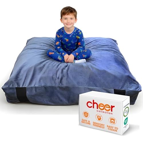 Cheer Collection Crash Landing Pad - Landing Pads for Kids Sensory with Washable Cover - Sensory Room Must Haves - Crash Mat (3' x 4' FT)