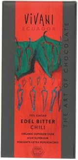 Vivani Organic Superior Dark Chili Chocolate 100 g (Pack of 5)