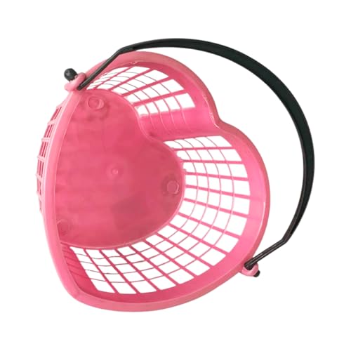 Cesta De Coração Para Pregador Plástico (Rosa)