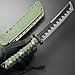 GTK33 Fixed Blade Knife AUS-10 Steel Blade Full Tang Nylon Fiberglass Handle Cool Style Knifes for Outdoor Camping Hunting Collection (Green)