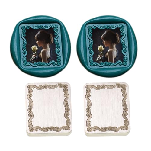 Andotopee Vintage Embossed Frame Wax Seal Stamp - 3D Relief