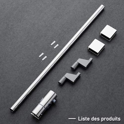 Barre de douche 70 cm inox réglable 360° MORADO