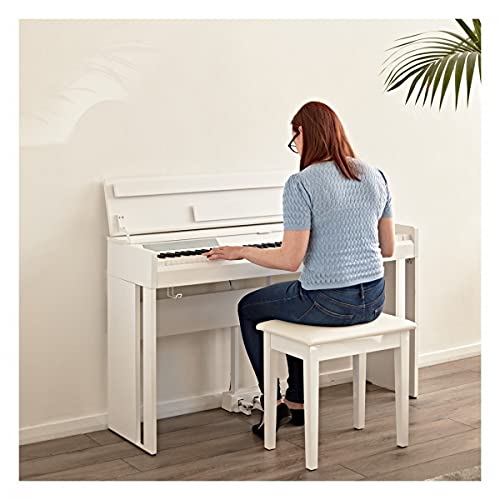 Piano numérique compact à 88 touches avec pédale DP-12 par Gear4music Blanc - Les Beatles, Paul McCartney, John Lennon, RIngo Starr, George Harrison Piano numérique compact à 88 touches avec pédale DP-12 par Gear4music Blanc – Image 5