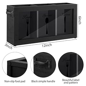 Nuenenwoodensilverwarecaddyflatwarecutleryholderrusticspoonforkandknifecountertopholder3sectionflatwaredispenserutensilorganizercontainersforhomekitchenrestaurant Urban Country Home Decor Nuenen wooden silverware caddy flatware cutlery holder rustic spoon fork and knife countertop holder 3 section flatware dispenser utensil organizer containers for home kitchen restaurant urban country home decor